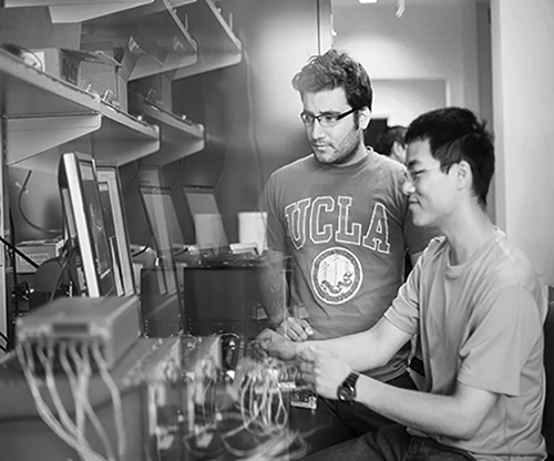 bioengineering students in laboratory