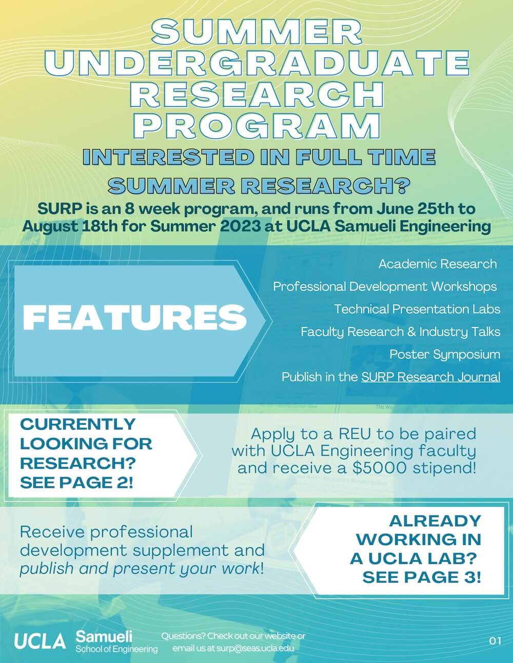 UCLA SURP 2023 Flyer cover image