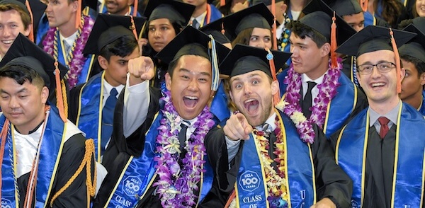UCLA Engineering students at the Commencement Ceremony